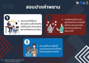 แนวปฏิบัติในการสอบปากคำของพนักงานสอบสวน4